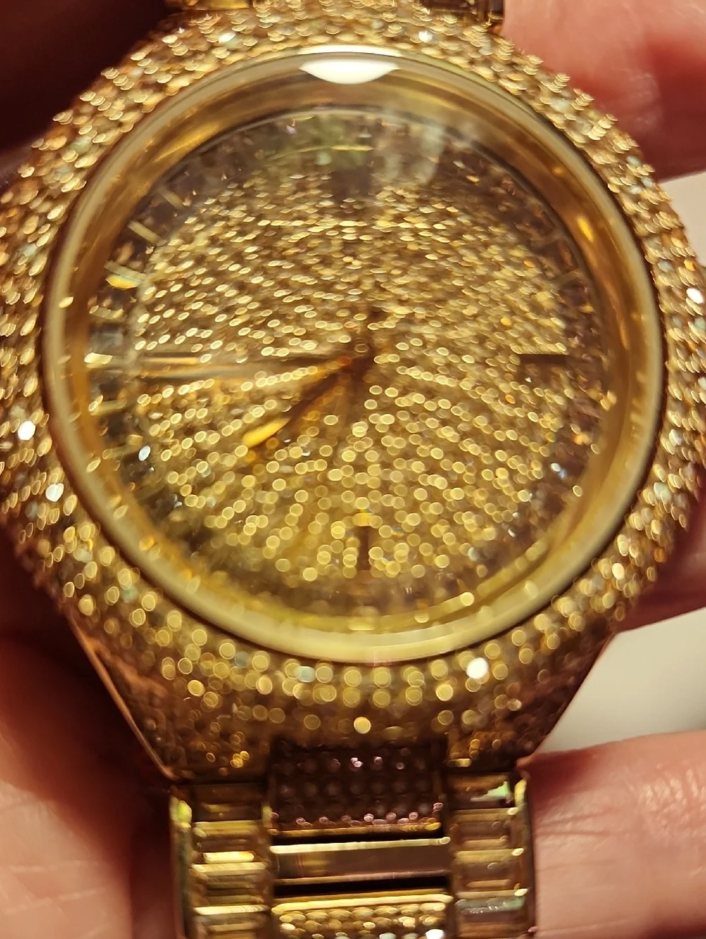 Michael Kors Camille Gold Crystal-Embellished Womens Bracelet Watch. GORGEOUS!!!